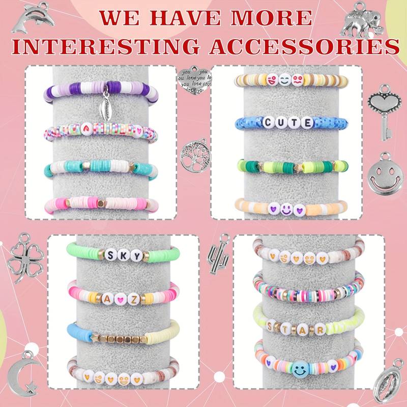Mixed Color Polymer Clay Beads Bulk/string Loose Spacer - Temu